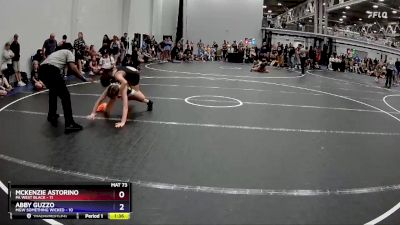 78 lbs Semis (4 Team) - McKenzie Astorino, PA West Black vs Abby Guzzo, MGW Something Wicked