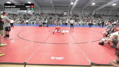 85 lbs Round Of 16 - Oliver Gliem, Warhawks vs Blake Westervelt, Micky's Minions Blue