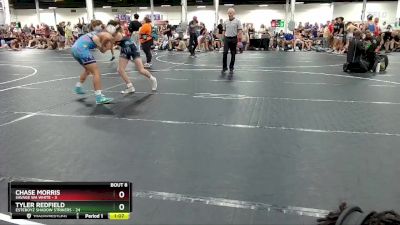 132 lbs Round 3 (6 Team) - Tyler Redfield, EsteBoyz Shadow Strikers vs Chase Morris, Savage WA White