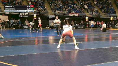 124 lbs Round Of 32 - Shane Getz, Bethlehem vs Nathan Cox, Claysburg Kimmel