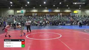 78 lbs Round Of 16 - Christopher Melville, Wolf Pack vs Alycia Aguayo, Triple Threat Wrestling