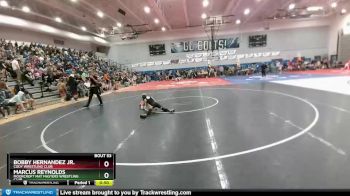 80 lbs Quarterfinal - Bobby Hernandez Jr., Cody Wrestling Club vs Marcus Reynolds, Moorcroft Mat Masters Wrestling Club