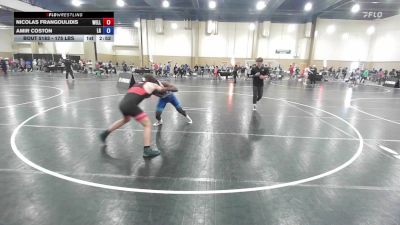175 lbs Consi Of 16 #2 - Nicolas Frangoulidis, Wellington Wrestling vs Amir Coston, Lake Gibson