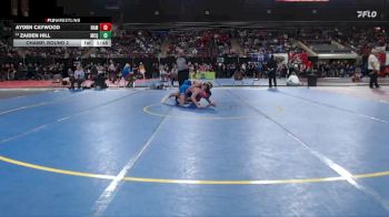 120 lbs Champ. Round 2 - Zaiden Hill, McQueen Nevada vs Ayden Caywood, Nampa