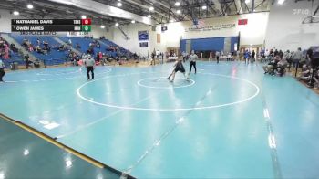 190 lbs 3rd Place Match - Nathaniel Davis, Thomas Dale vs Owen James, Manchester