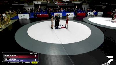 83 lbs Cons. Round 3 - Ryan Nored, Wasco Wrestling Club vs William Max, Savage House Wrestling Club
