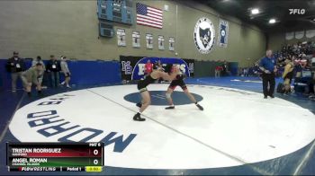 126 lbs Cons. Round 3 - Tristan Rodriguez, Hanford vs Angel Roman, Channel Islands