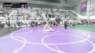 62 kg Cons. Sub-quarters - Taylor Miess, Cardinal WC vs Maci Avila, Midland Warrior Wrestling Club