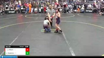 43 lbs Cons. Semi - Jordan Mach, Rocket Trained WC vs Liam Hopkins, Hazel Park Wrestling