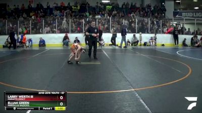 67 lbs Champ. Round 1 - Elijah Green, Marcellus Wildcats vs Larry Werth Iii, Marlette Impact