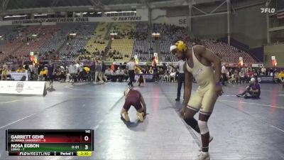 141 lbs Semis (4 Team) - Garrett Gehr, Alvernia University vs Nosa Egbon, Loras