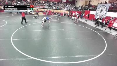 132 lbs Cons. Round 3 - Wyatt Pearson, Timberline High School vs Jay Jeppsen, Centennial High School