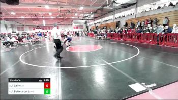 132 lbs Consi Of 4 - Jimmy Lally, Saint John's Prep vs Jacob Bettencourt, Bristol-Plymouth