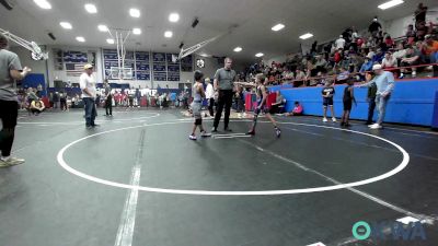 67 lbs Rr Rnd 5 - Lexton Manning, Bristow Elementary Wrestling Club vs Breckin DeAnda, Husky Wrestling Club