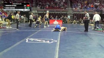 3A-144 lbs Cons. Round 2 - Owin Koethe, Iowa City, West vs Trenton Byers, Council Bluffs Abraham Lincoln