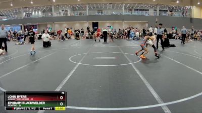 76 lbs Round 3 - Ephraim Blackwelder, Irontide vs John Byers, Junior Terps Xpress