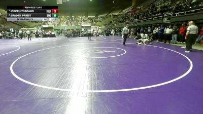 146 lbs Semifinal - Joseph Toscano, Buchanan vs Braden Priest, Bakersfield