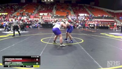 3-2-1A 285 Cons. Round 3 - Jonathon Mason, Ellinwood vs Brody Chambers, Gypsum-Southeast Of Saline