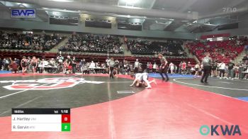 160 lbs Quarterfinal - James Hartley, Vinita Kids Wrestling vs Ben Garvin, Miami Takedown Club