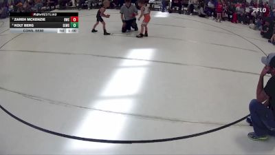 13 lbs Cons. Semi - Kolt Berg, South Loup Wrestling Club vs Zareh Mckenzie, Beatrice Wrestling Club