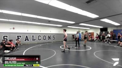 150 lbs Champ. Round 3 - Ben Silvers, Beverly Hills High School Wres vs Toby Lucas, Huntington Beach High School