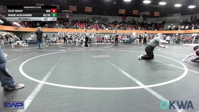 80 lbs Rr Rnd 3 - Clay Bach, Weatherford Youth Wrestling vs Wade Alexander, Bridge Creek Youth Wrestling