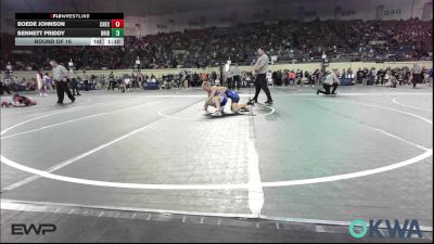 110 lbs Round Of 16 - Boede Johnson, Checotah Matcats vs Bennett Priddy, Bridge Creek Youth Wrestling