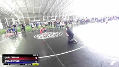 56 lbs Quarterfinal - James Crisman, OR vs Zackary Mayer, NV