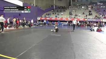 125 lbs Quarters & 1st Wb (16 Team) - Andrew Marchese, Castleton vs Mason Franklin, Millikin
