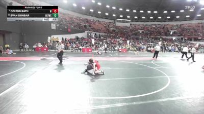 90 lbs Cons. Round 5 - Evan Dunbar, New London Youth Wrestling Club vs Colton Rath, Slinger