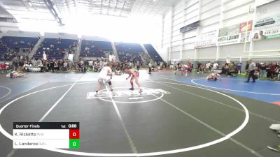 156 lbs Quarterfinal - Kaden Ricketts, PV Bighorns vs Levi Landeros, Outlaws WC