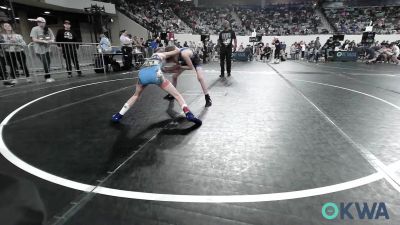 73 lbs Consi Of 8 #2 - Cayden Petersen, Lions Wrestling Academy vs Ezekiel Boyd, Harrah Little League Wrestling