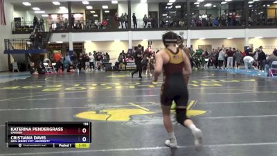 116 lbs Champ. Round 1 - Katerina Pendergrass, Gannon vs Cristiana Davis, New Jersey City University