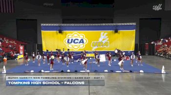 Tompkins High School - Falcons [2025 Super Varsity Non Tumbling Division I Game Day Day 1] 2025 UCA Houston Regional