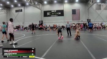 113 lbs Semis (4 Team) - Greyson Petit, Myland WA vs Cole Schwartz, Mavericks