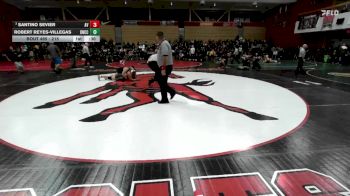 215 lbs Cons. Round 4 - Santino Sevier, Amador Valley vs Robert Reyes-Villegas, Del Norte (Cresent City)