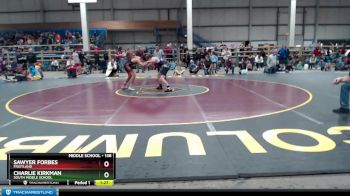 138 lbs Champ. Round 2 - Sawyer Forbes, Fruitland vs Charlie Kirkman, South Middle School