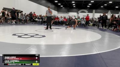 209 lbs Round 3 (6 Team) - Cace Campbell, Team Batty vs Juan Lopez, DC Wrestling Academy