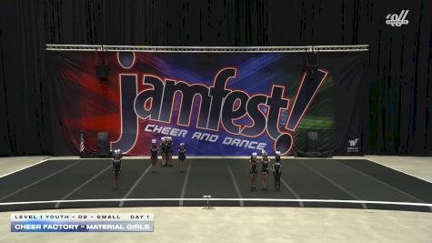Cheer Factory - Material Girls [2025 L1 Youth - D2 - Small Day 1] 2025 JAMfest San Antonio Classic