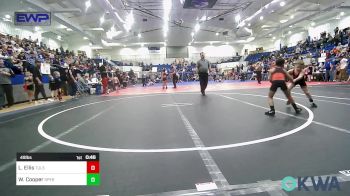 49 lbs Quarterfinal - Levi Ellis, Tulsa North Mabee Stampede vs Waylon Cooper, Sperry Wrestling Club