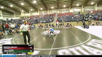 71 lbs Round 1 (4 Team) - Easton Shelley, Utah Gold vs Cruz Evans, Crooks County