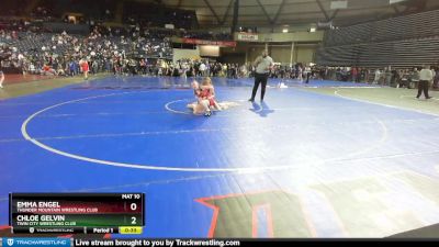 100 lbs Cons. Round 1 - Chloe Gelvin, Twin City Wrestling Club vs Emma Engel, Thunder Mountain Wrestling Club