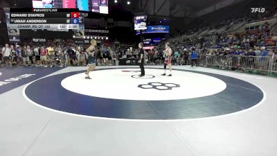 126 lbs Champ. Rd Of 128 - Edward Stavros, NY vs Uriah Anderson, UT