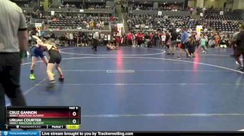 80 lbs 1st Place Match - Cruz Gannon, Sebolt Wrestling Academy vs Urijah Courter, Sebolt Wrestling Academy