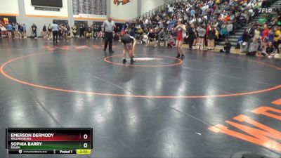 128-130 lbs Round 2 - Emerson Dermody, Williamsburg vs Sophia Barry, Solon