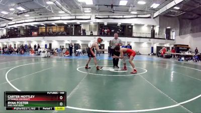 149 lbs Cons. Round 2 - Carter Mottley, Otterbein University vs Ryan Foster, Ohio Northern
