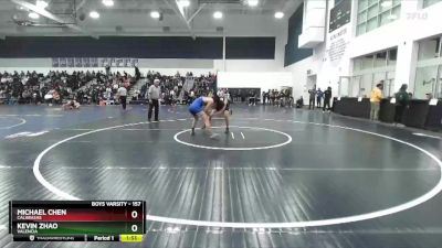 157 lbs Champ. Round 1 - Michael Chen, Calabasas vs Kevin Zhao, Valencia