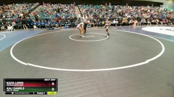 100 lbs Cons. Round 3 - Kaiya Lopes, Rancho Bernardo vs Kali Daniels, Will C. Wood