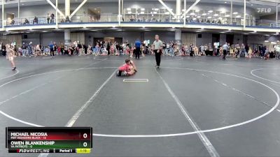 80 lbs Round 6 (8 Team) - Michael Nicosia, Mat Assassins Black vs Owen Blankenship, VA Patriots