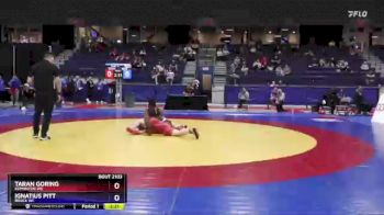 92 kg Quarterfinal - Taran Goring, Edmonton WC vs Ignatius Pitt, Brock WC